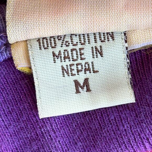 Karma Circle Tank Dress Medium Boho Patchwork Embroidery Hippie Festival Stretch - Picture 14 of 14